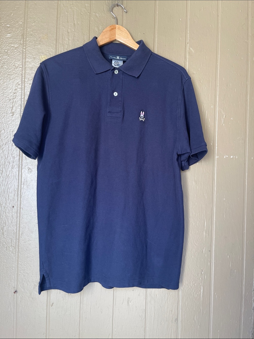Psycho Bunny Pima cotton Classic Navy Polo with Embroidered Logo